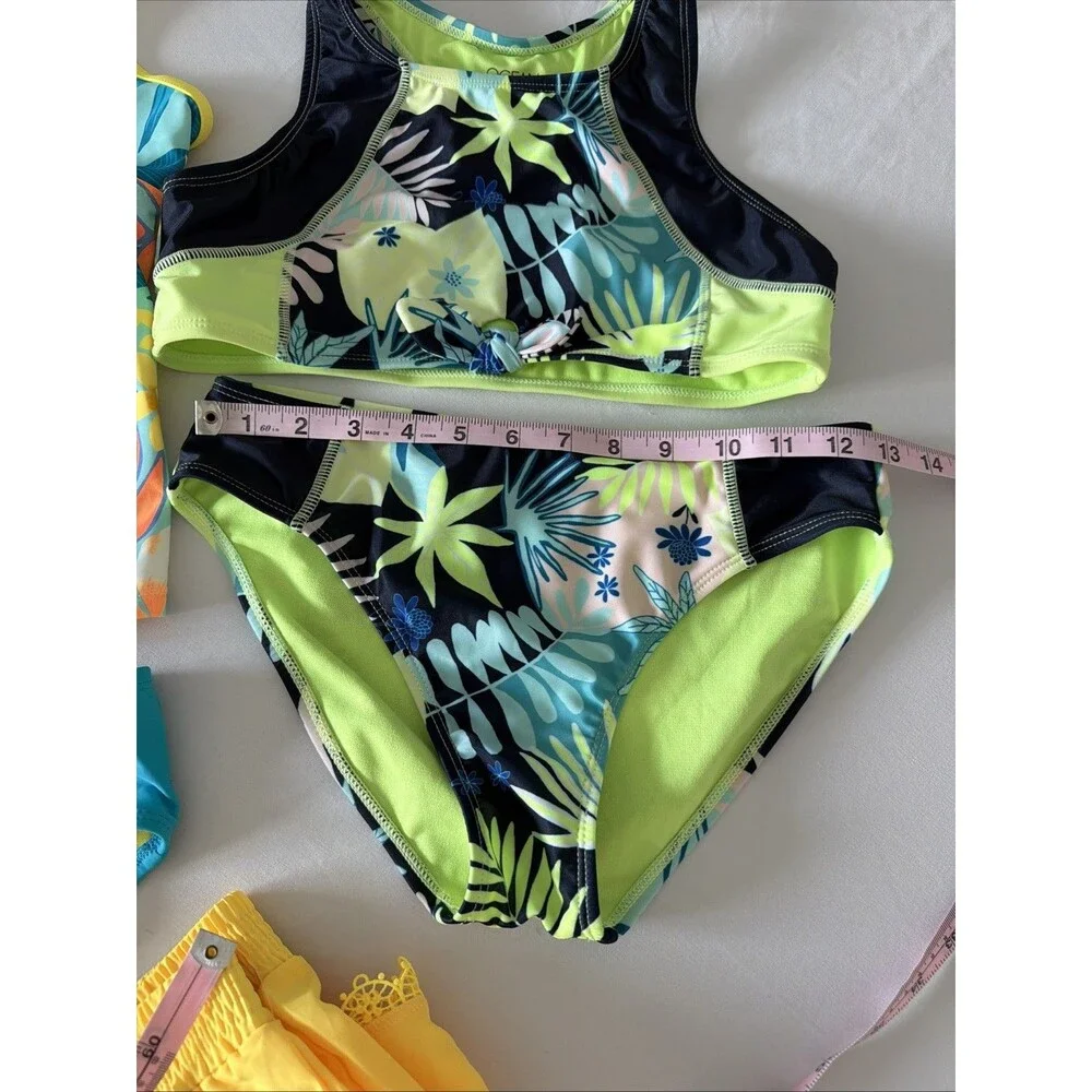 5 Pcs Lot Girls Sz 14 Beachwear Swimsuit Swim Bathing Suit Cruise Tankini Shorts
